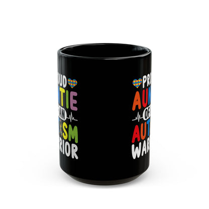 Proud Auntie Autism Warrior coffee mug