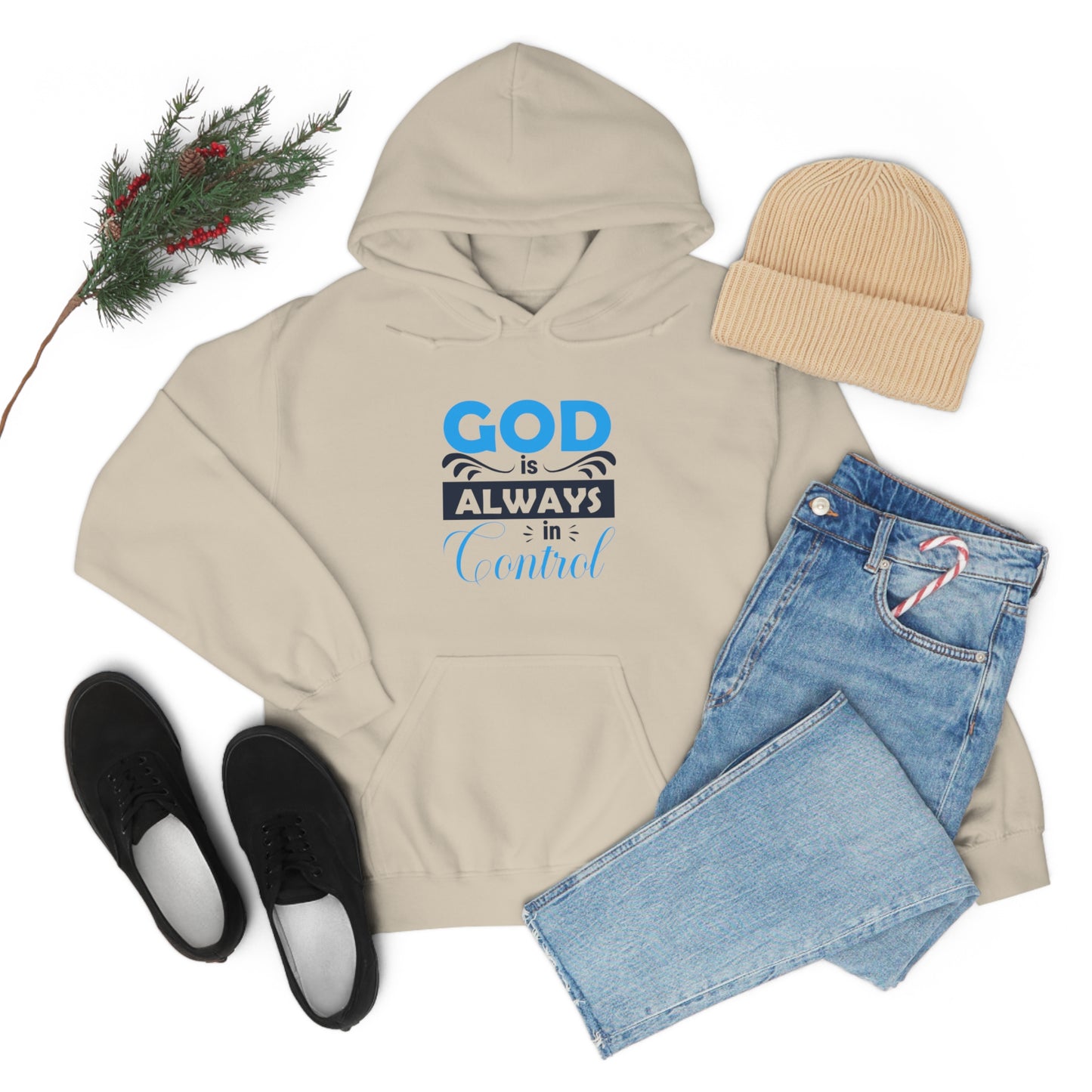 God Is Always In Control Unisex Hooded Sweatshirt