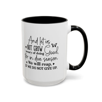 Christian Ceramic Mug - Due Season Accent Coffee Mug (11, 15oz)