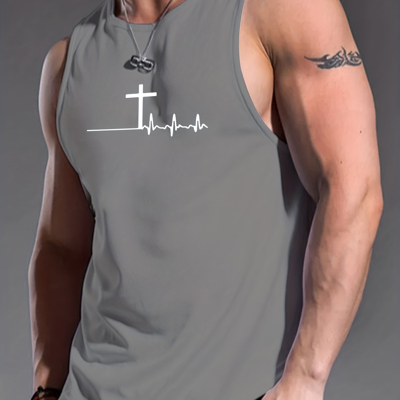 The Cross: My Lifeline Men's Christian Tank Top claimedbygoddesigns