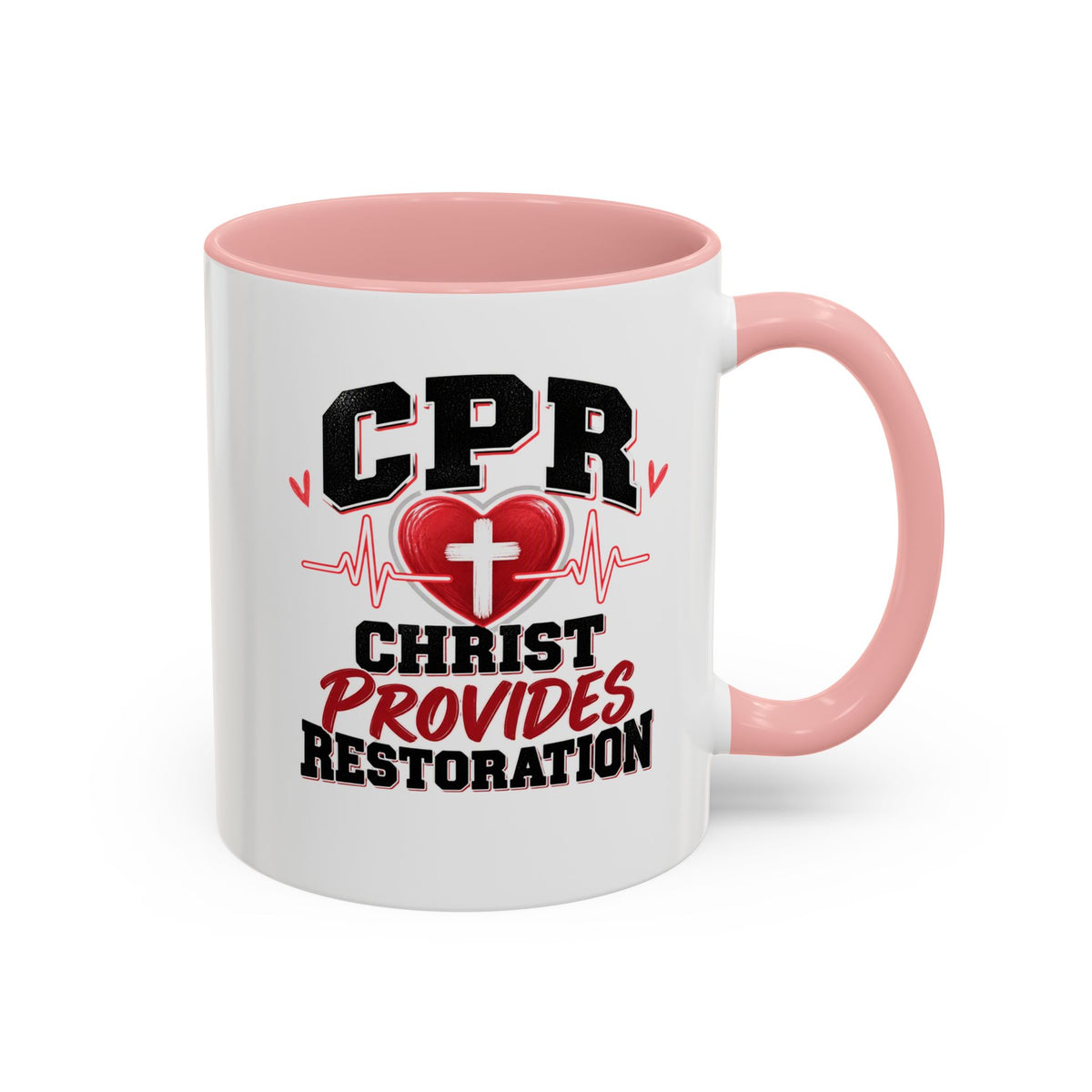 CPR Coffee Mug — "Christ Provides Restoration" Inspirational Christian Accent Mug (11oz)