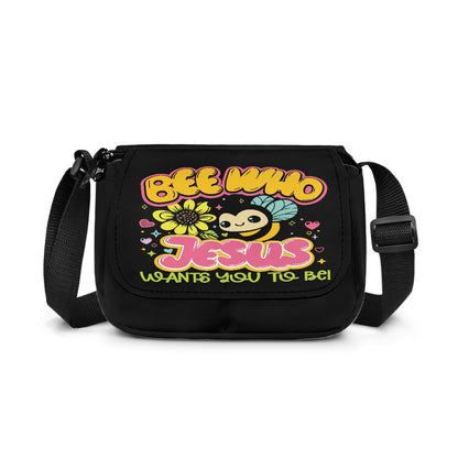 Be Who Jesus Wants You To Be Christian Kids Flap Crossbody Bag