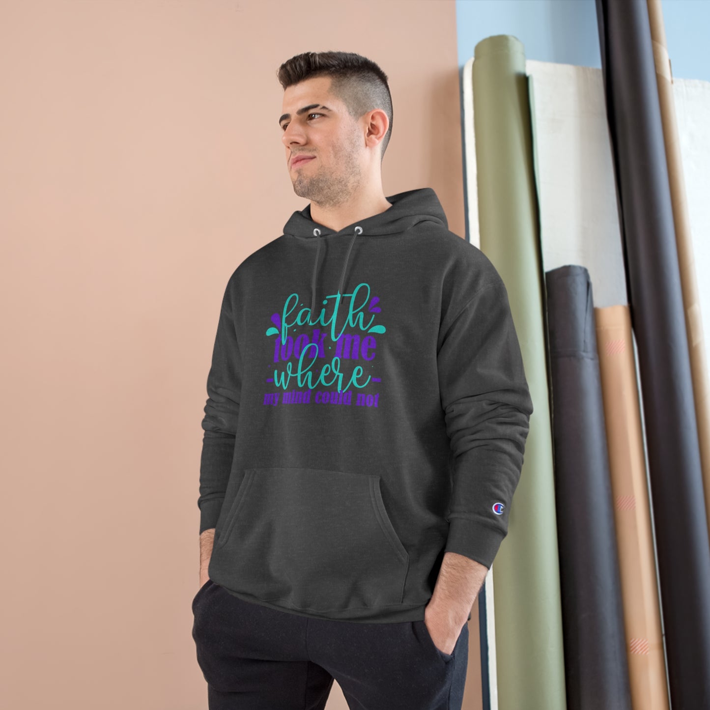 Faith Took Me Where My Mind Could Not Unisex Champion Hoodie