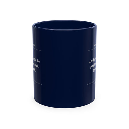 Ceramic Prayer Request Mug— ‘Lord, Give Me Grace’ Inspirational Coffee Cup