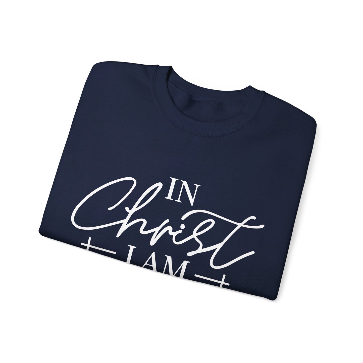 2 Corinthians 5:17 In Christ I Am Made New Unisex Heavy Blend™ Crewneck Christian Sweatshirt