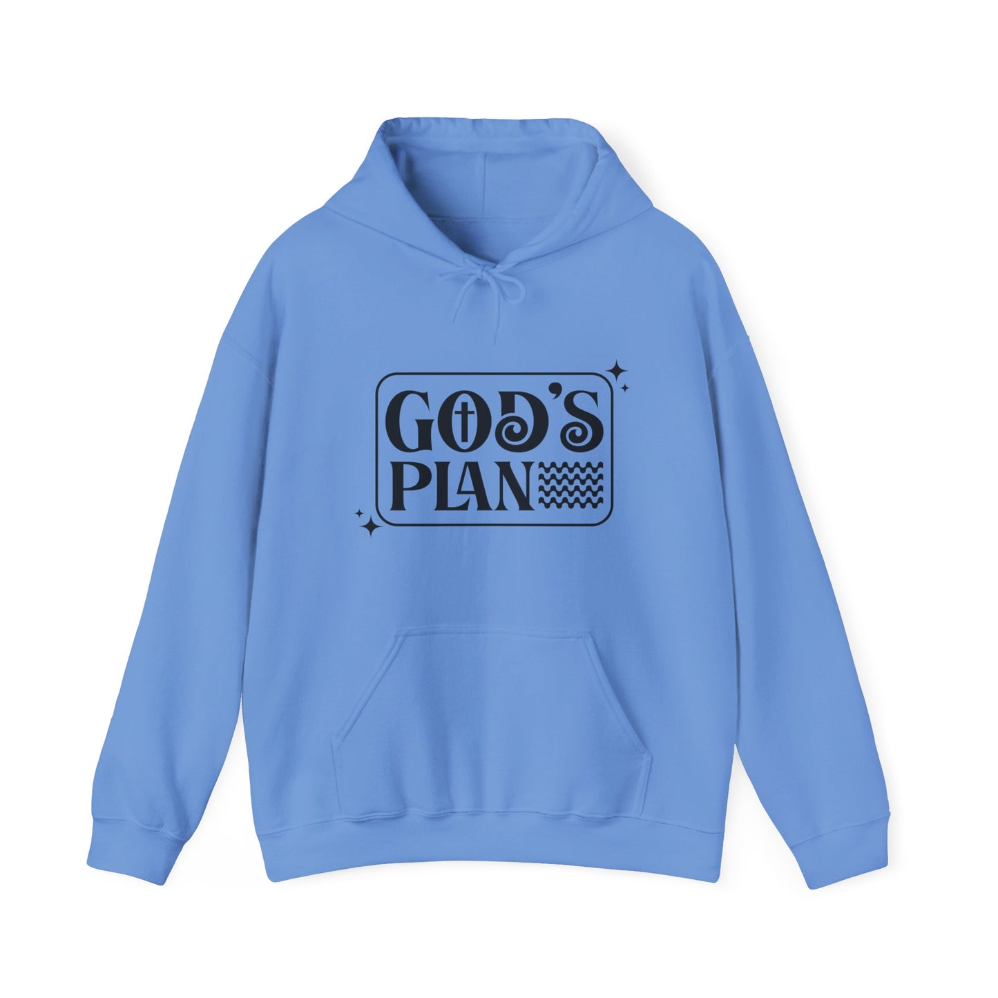 God's Plan Over MIne Unisex Christian Hooded Pullover Sweatshirt