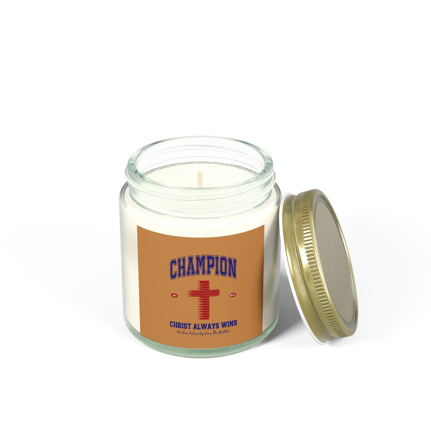 Champion Christ Always Wins Christian Scented Candle (4oz, 9oz)