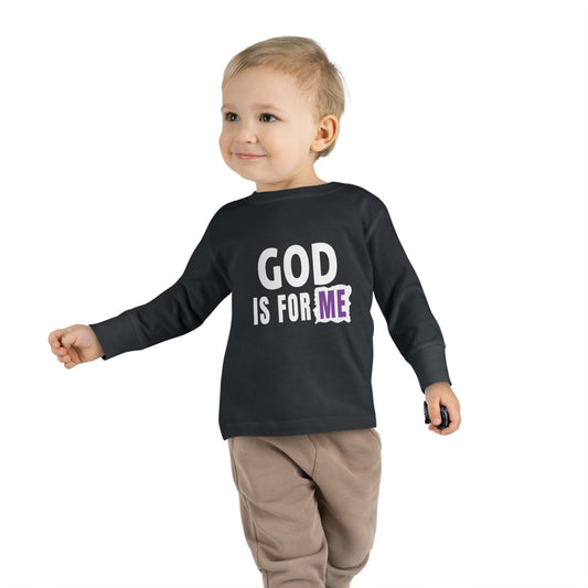 God Is For Me Toddler Christian Sweatshirt Printify