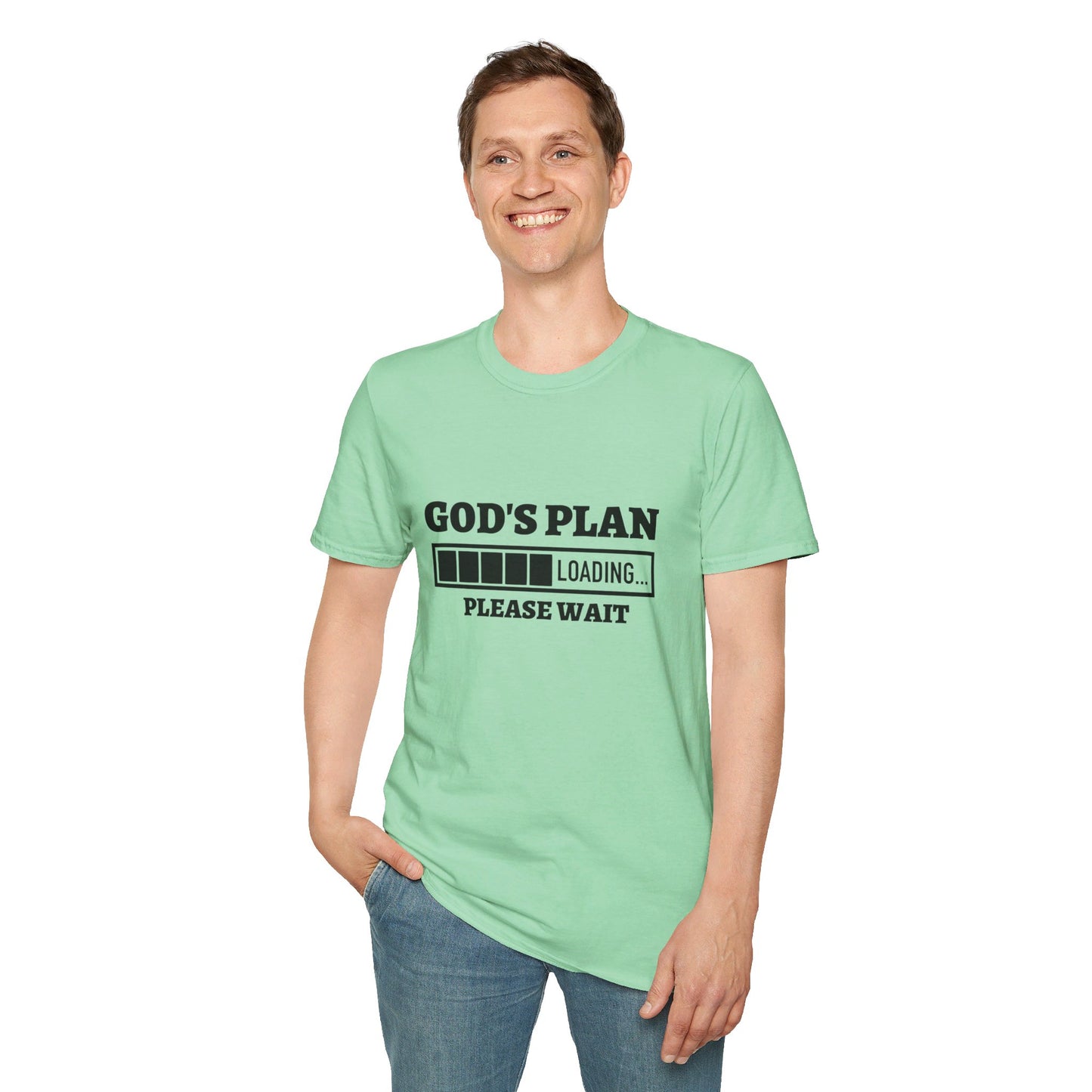 God's Plan Loading Unisex Christian T-shirt