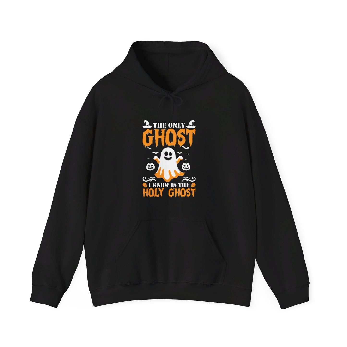 The Only Ghost I Know Is The Holy Ghost Halloween Unisex Christian Pullover Hooded Sweatshirt