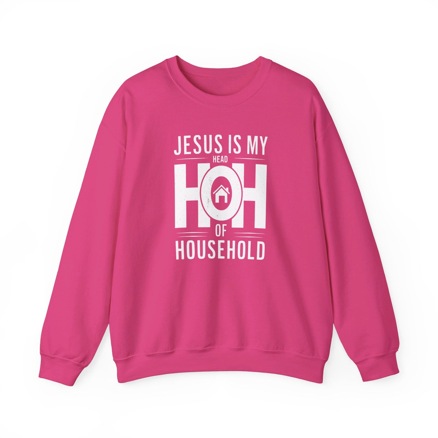 Jesus Is My Head Of Household HOH  Unisex Heavy Blend™ Crewneck Christian Sweatshirt