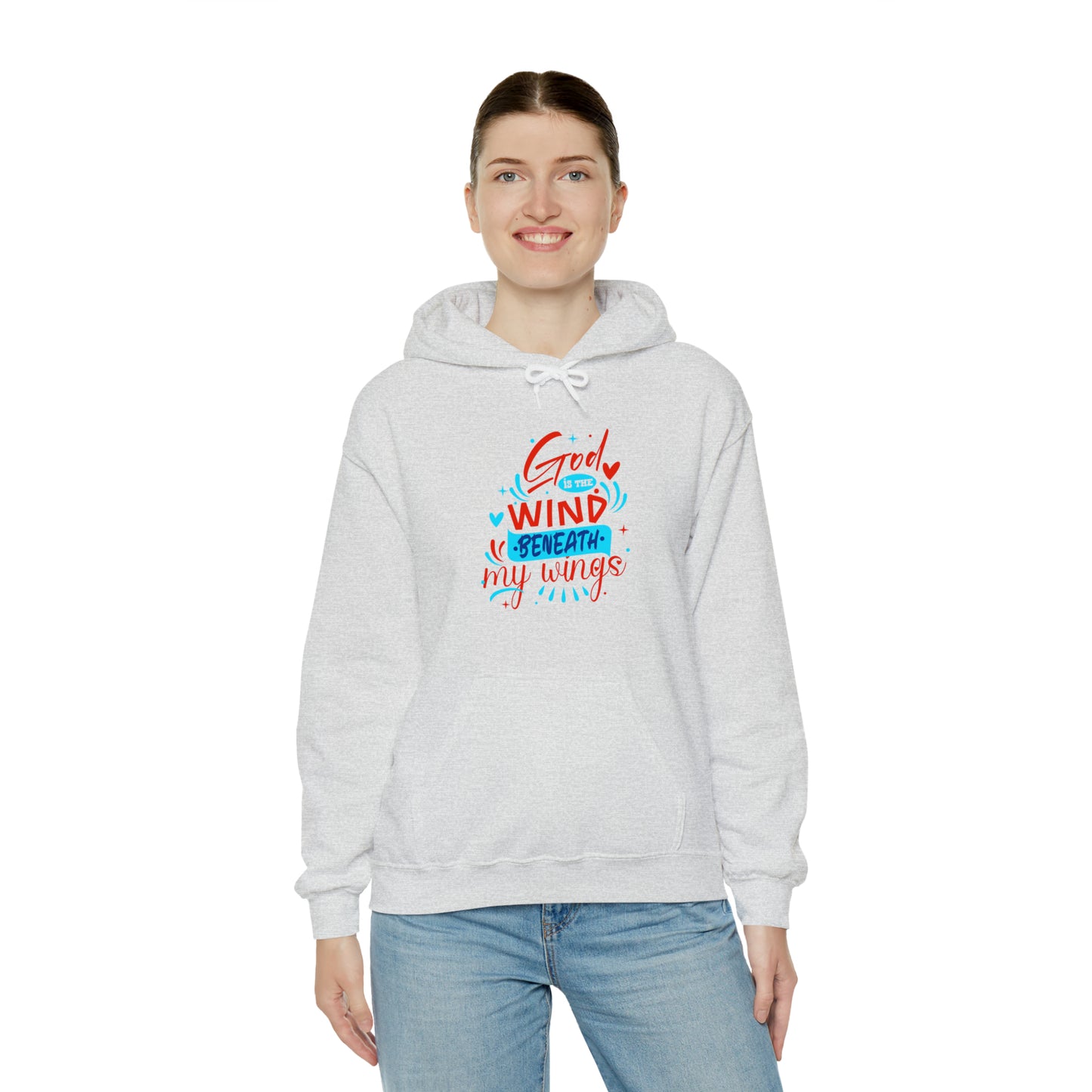 God Is The Wind Beneath My Wings Unisex Hooded Sweatshirt