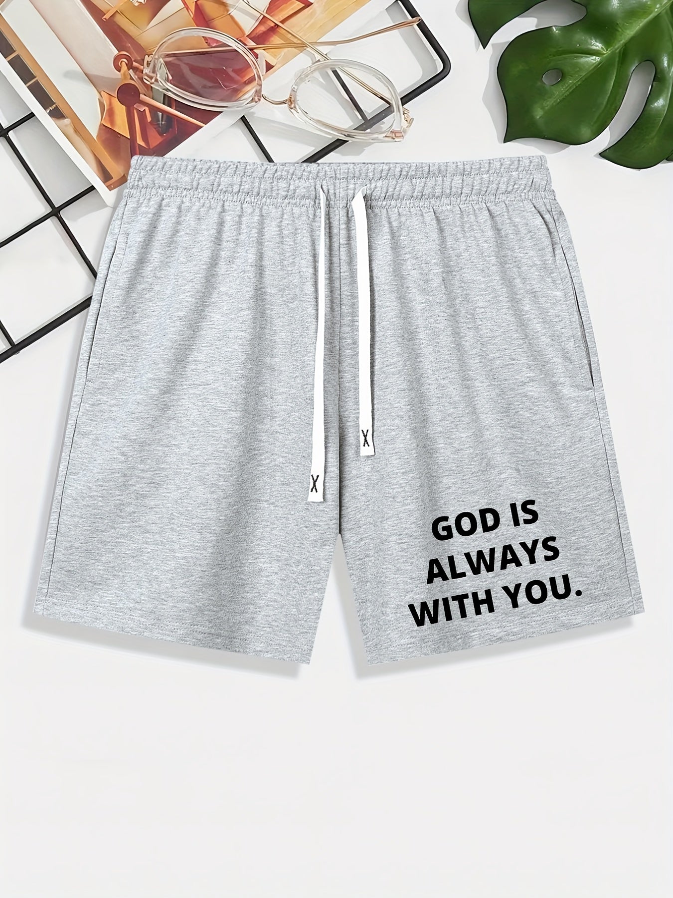 GOD IS ALWAYS WITH YOU Men's Christian Shorts claimedbygoddesigns