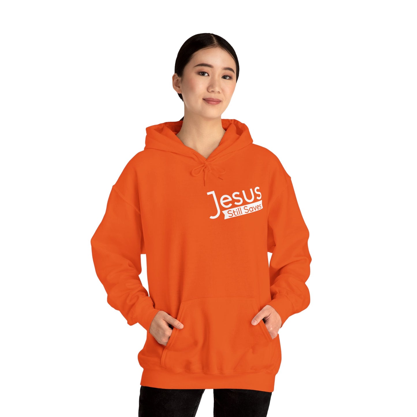 Jesus Still Saves Unisex Christian Hooded Pullover Sweatshirt