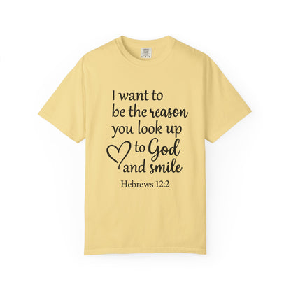 Inspirational Unisex T-Shirt - Smile, Faith - Based Apparel, Religious Gift, Christian Tee, Motivational Shirt, Everyday Wear - ClaimedbyGodDesigns