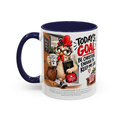Today's Goal Christian Coffee Mug – Be Christlike Inspirational Bible Verse Mug