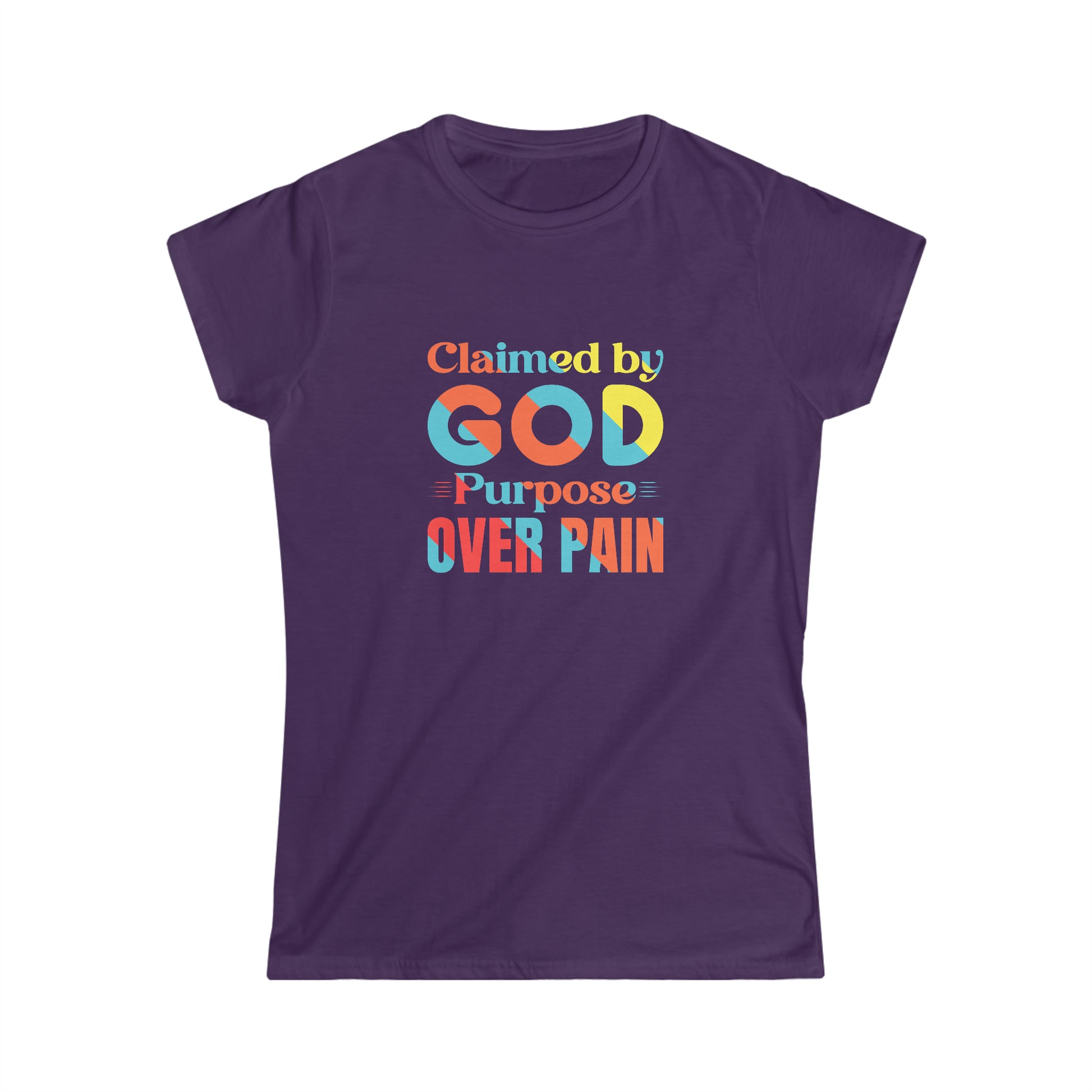 Claimed By God Purpose Over Pain Women's T-shirt Printify