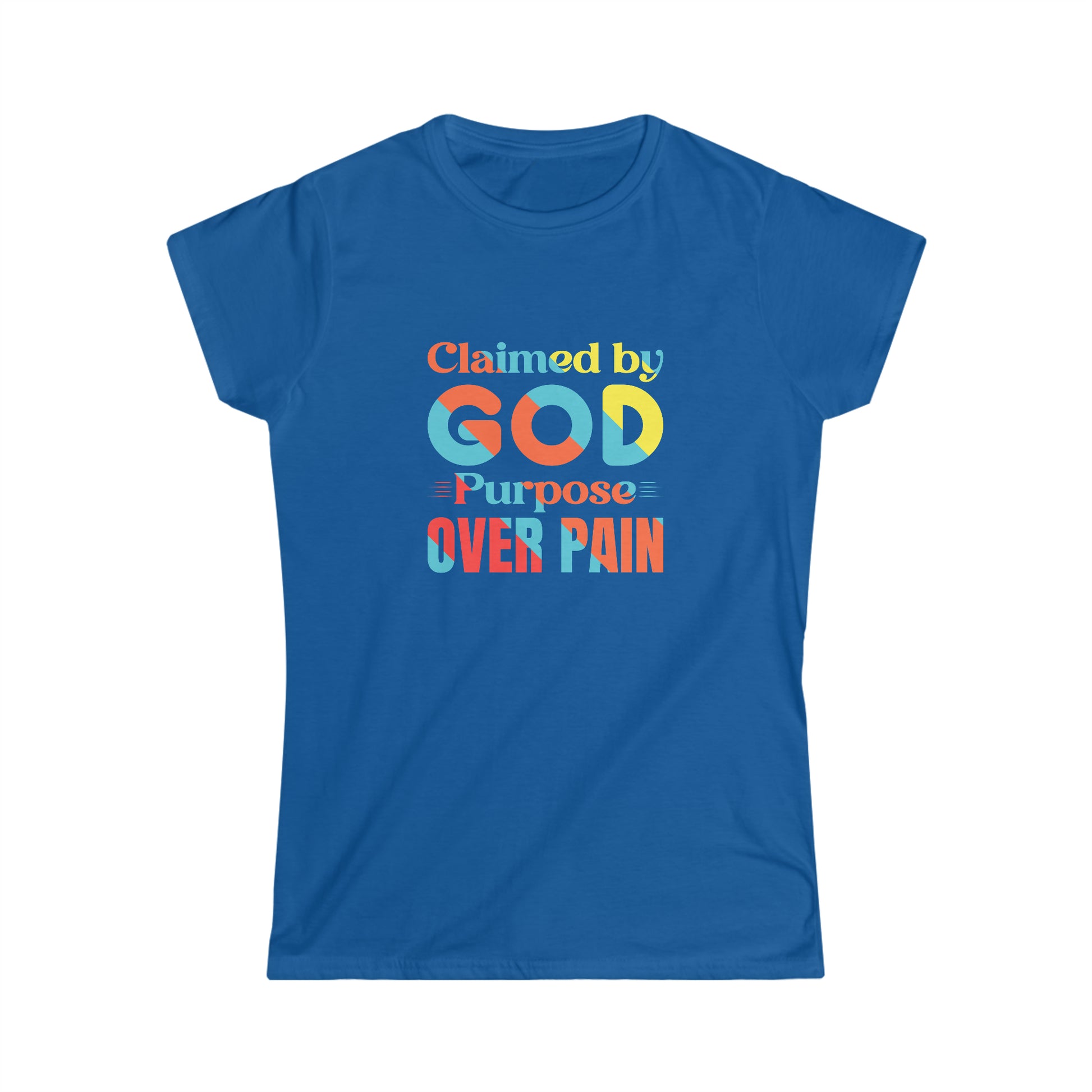 Claimed By God Purpose Over Pain Women's T-shirt Printify