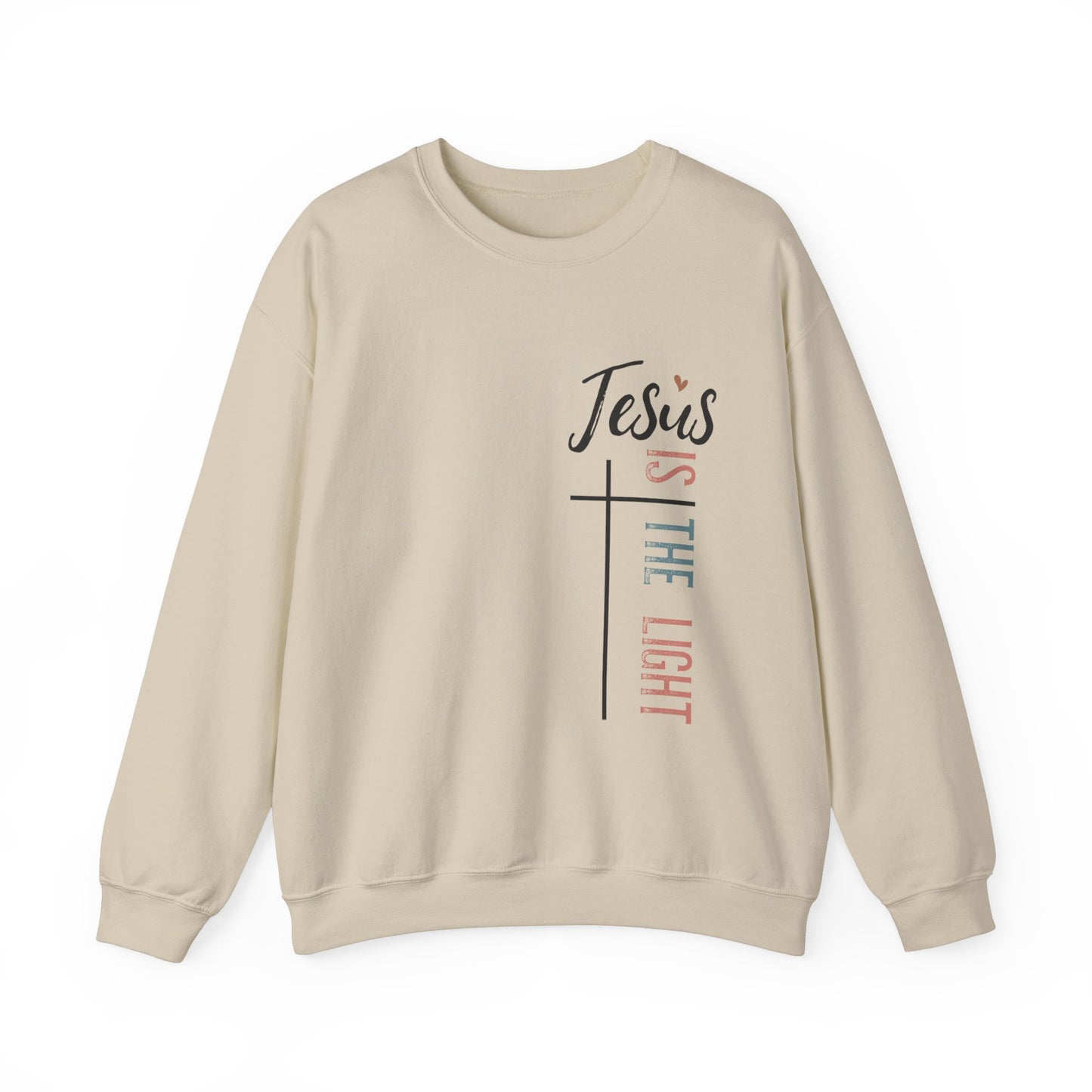 Jesus Is The Light Women's Heavy Blend™ Crewneck Christian Sweatshirt