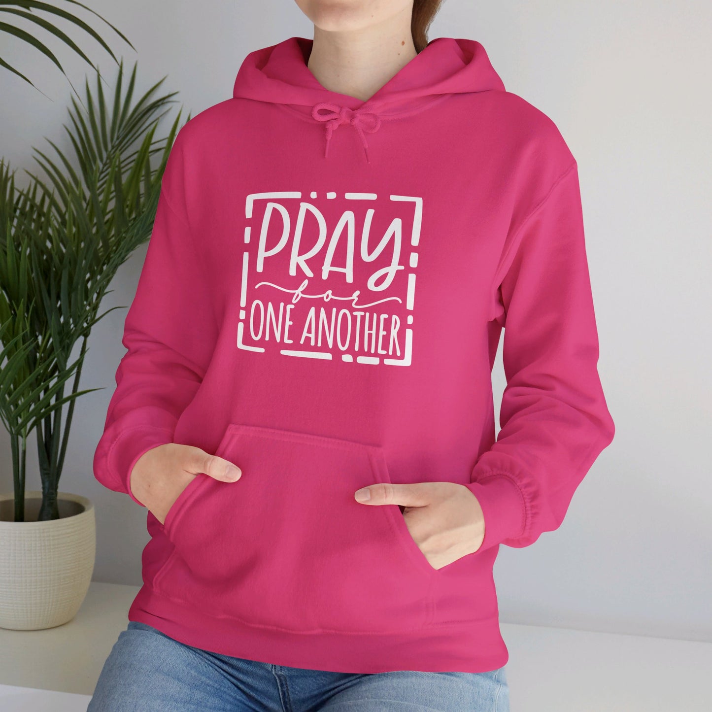 Pray For One Another Don't Quit Unisex Christian Pullover Hooded Sweatshirt