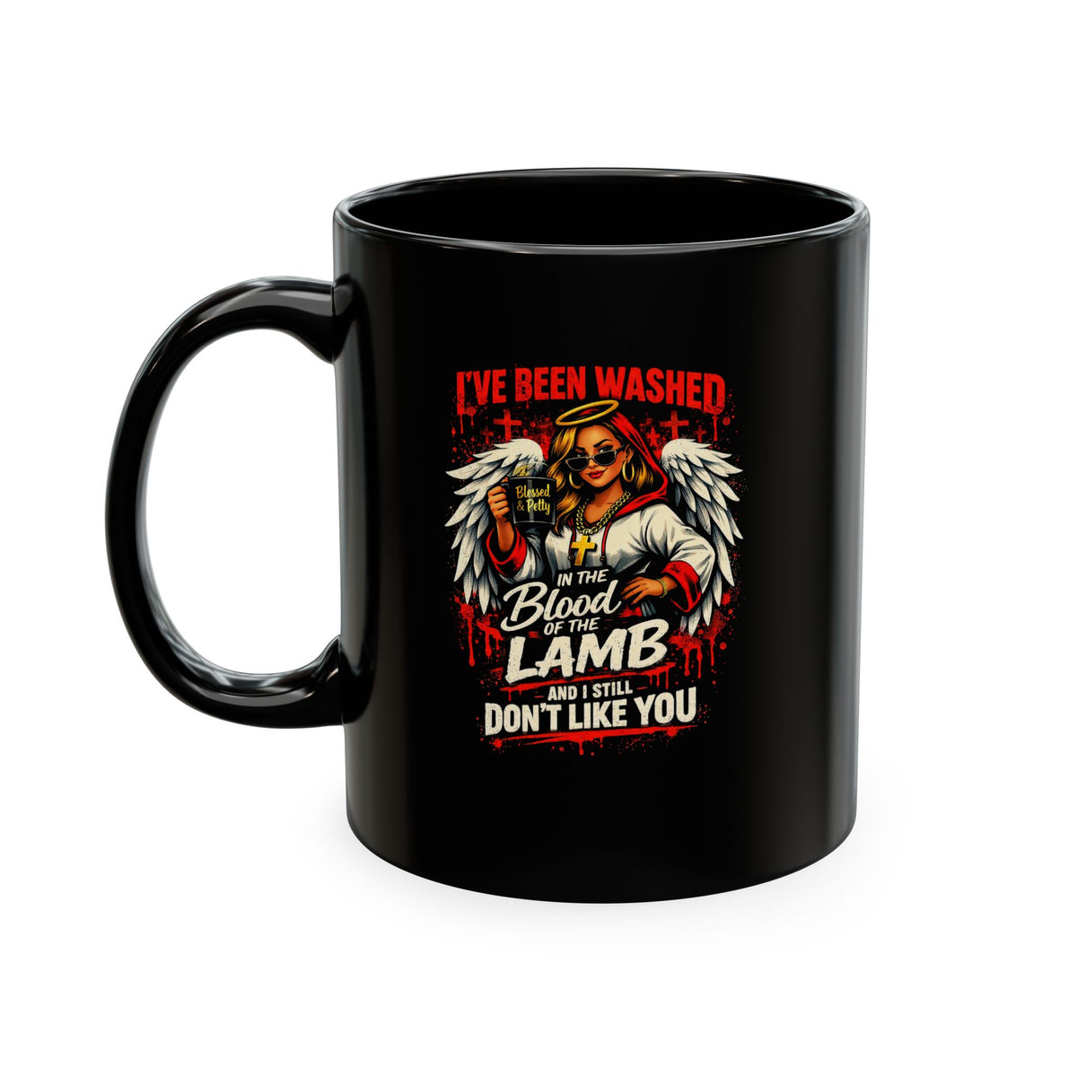 Ceramic Mug — 'I've Been Washed in the Blood of the Lamb' Christian Faith Coffee Cup