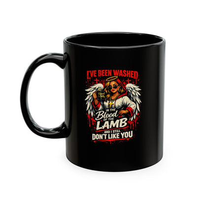 Ceramic Mug — 'I've Been Washed in the Blood of the Lamb' Christian Faith Coffee Cup
