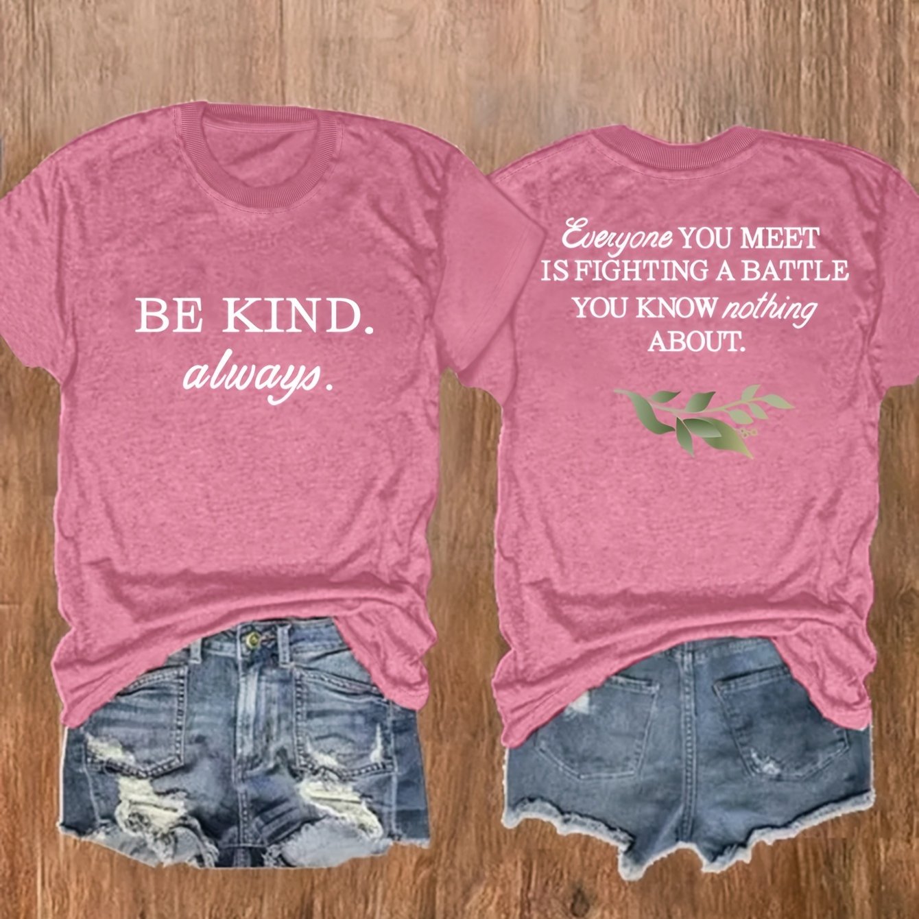 Be Kind Always: Everyone Is Fighting A Battle Plus Size Women's Christian T-shirt claimedbygoddesigns