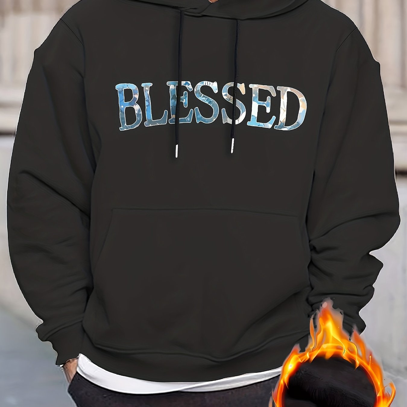 Blessed Men's Christian Pullover Hooded Sweatshirt claimedbygoddesigns