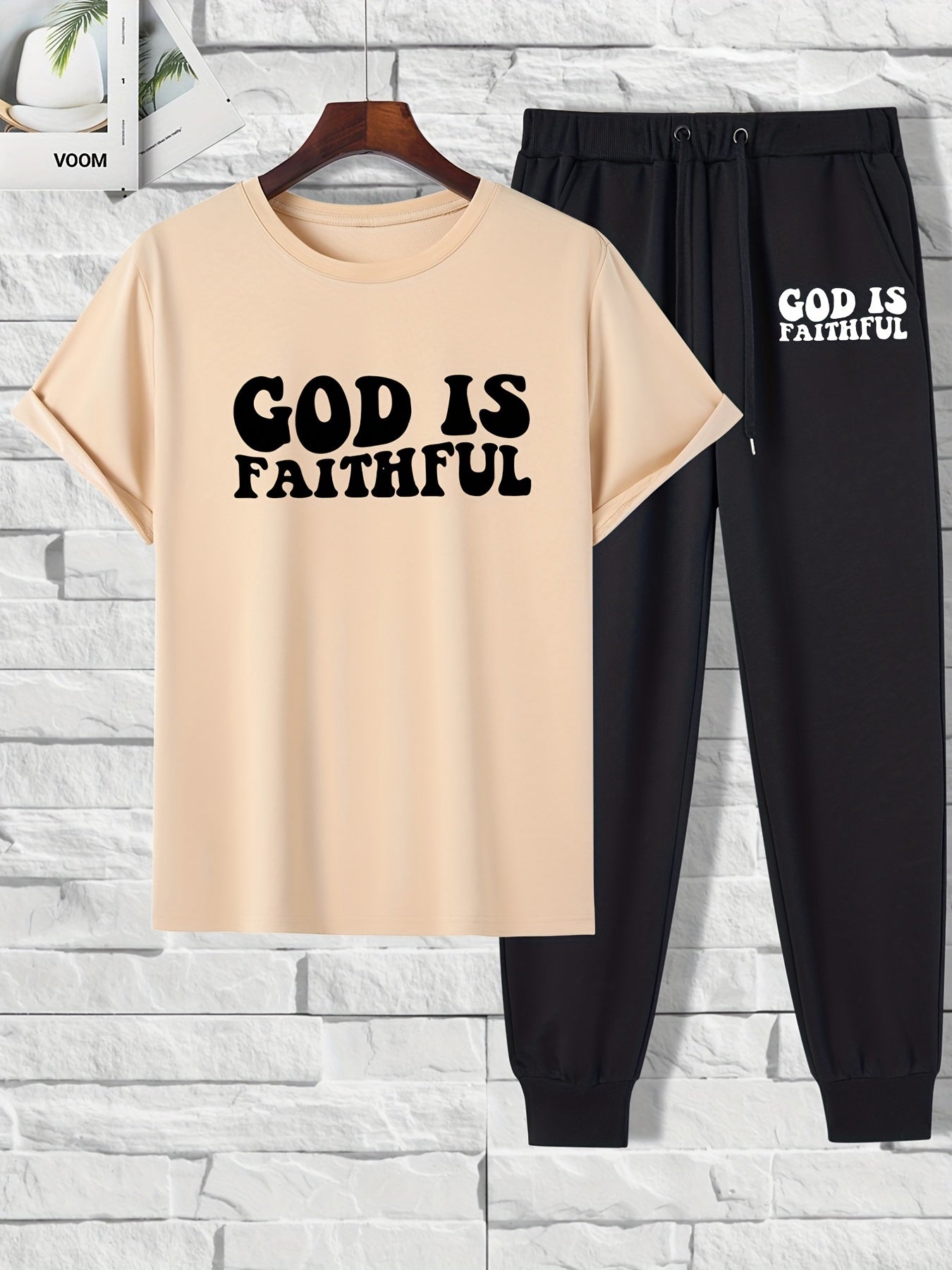 GOD IS FAITHFUL Men's Christian Casual Outfit claimedbygoddesigns