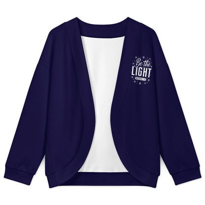 Be The Light Women's Drop Shoulder Cardigan - ClaimedbyGodDesigns