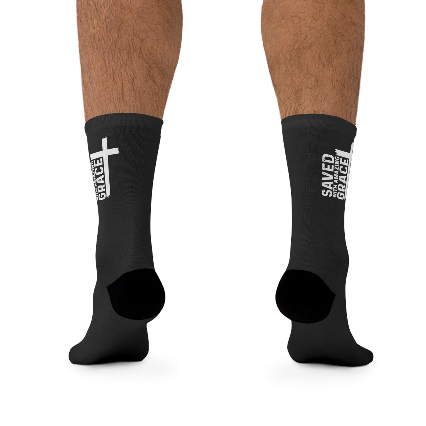 Saved With Amazing Grace Christian Tribe Socks
