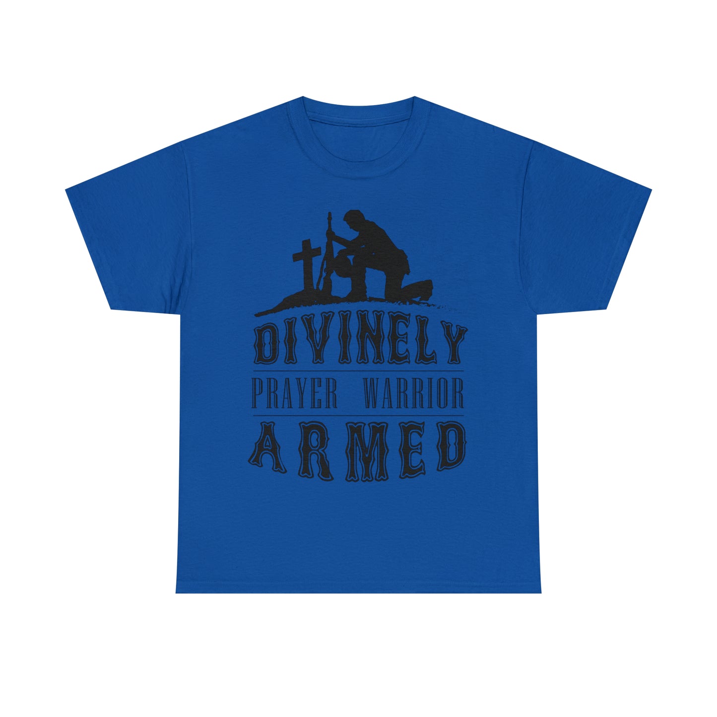 Divinely Armed Prayer Warrior Unisex Heavy Cotton Tee