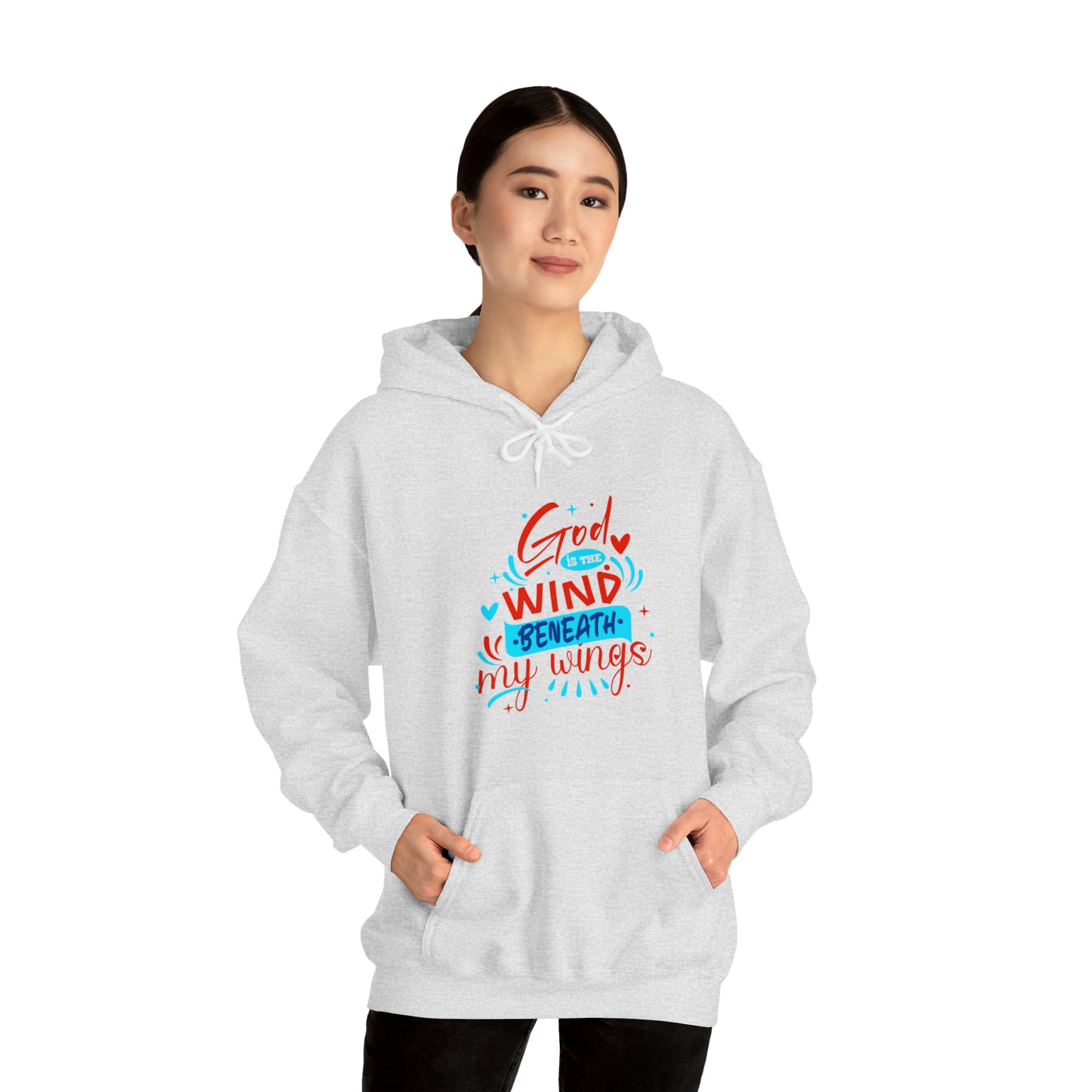 God Is The Wind Beneath My Wings Unisex Hooded Sweatshirt