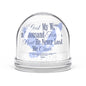 Christian Snow Globe, Religious Home Decor, Inspirational Gift, Christmas Decoration, He Never Lost Me - ClaimedbyGodDesigns