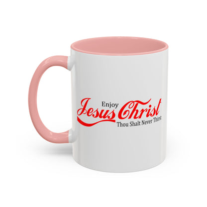 Christian Ceramic Mug - Enjoy Him Accent Coffee Mug (11, 15oz)