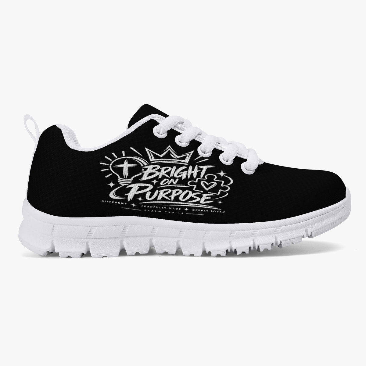 Bright on Purpose kids' Christian sneakers, mesh detail