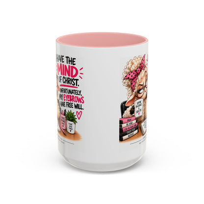 Christian Coffee Mug – "I Have the Mind of Christ" Funny Sheep Design (11/15 oz)