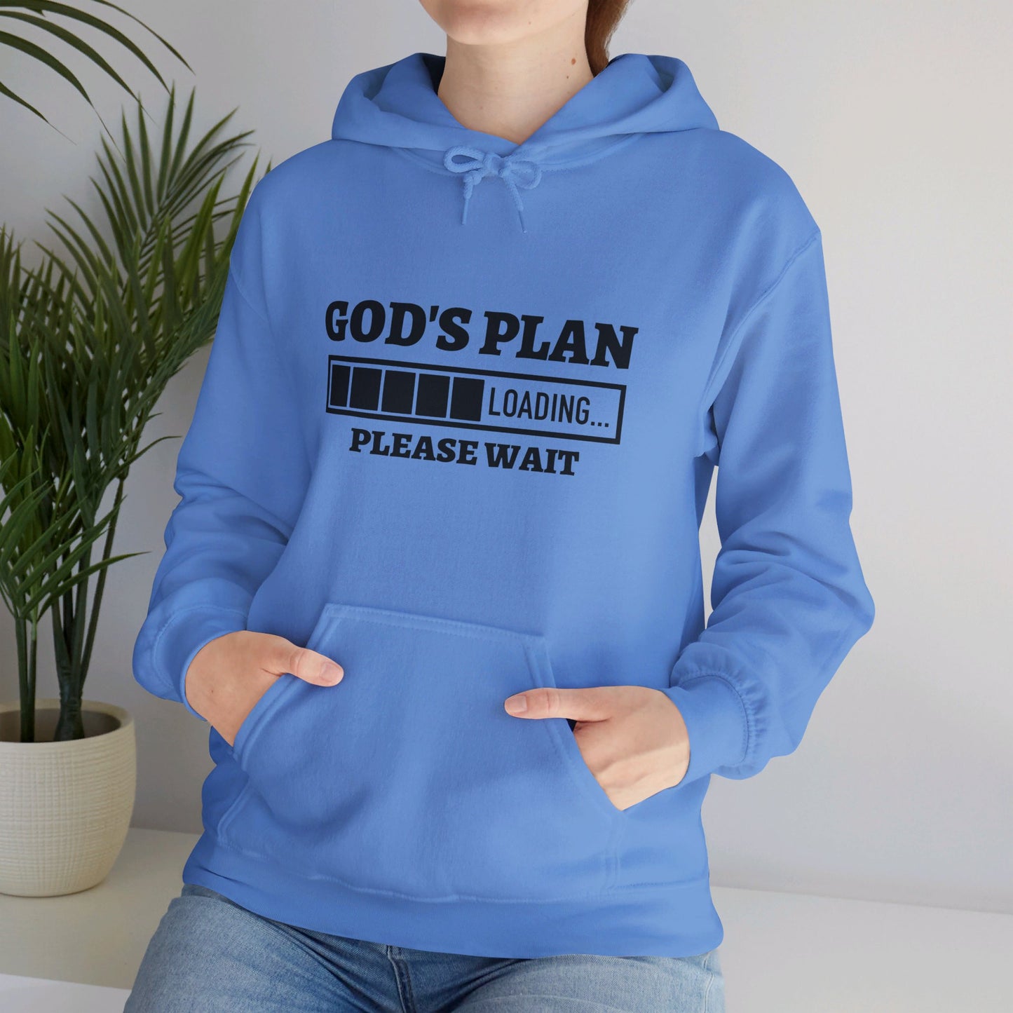 God's Plan Loading Unisex Christian Pullover Hooded Sweatshirt