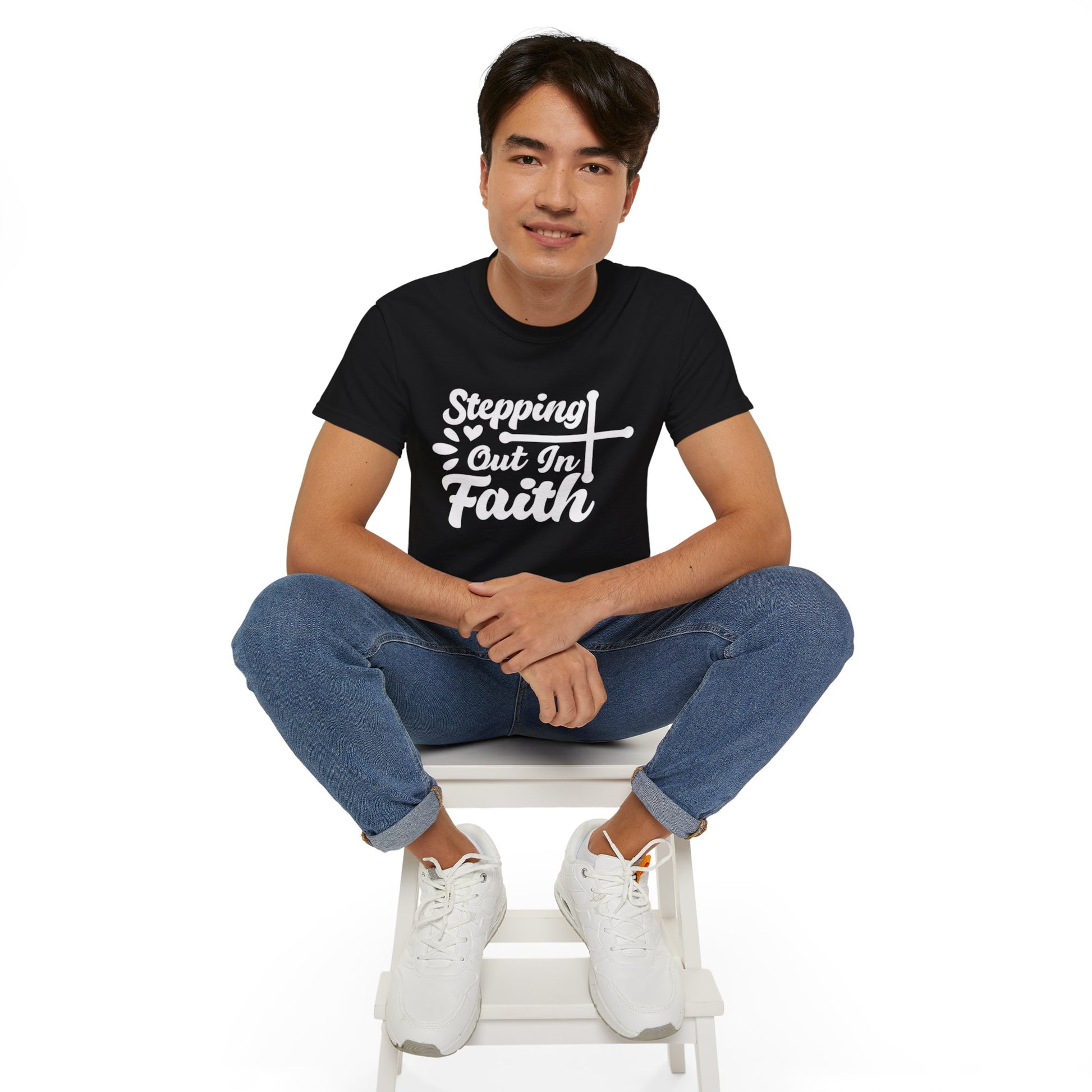 STEPPING OUT IN FAITH Unisex Christian Ultra Cotton Tee Printify