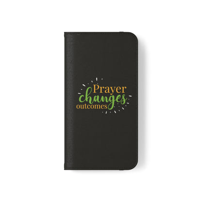 Prayer Changes Outcomes Phone Flip Cases - ClaimedbyGodDesigns
