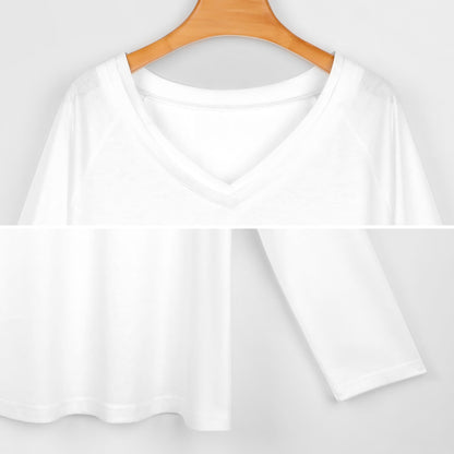 His Plan Is Worth The Wait Women's Christian V-neck Loose Long Sleeve Sweatshirt