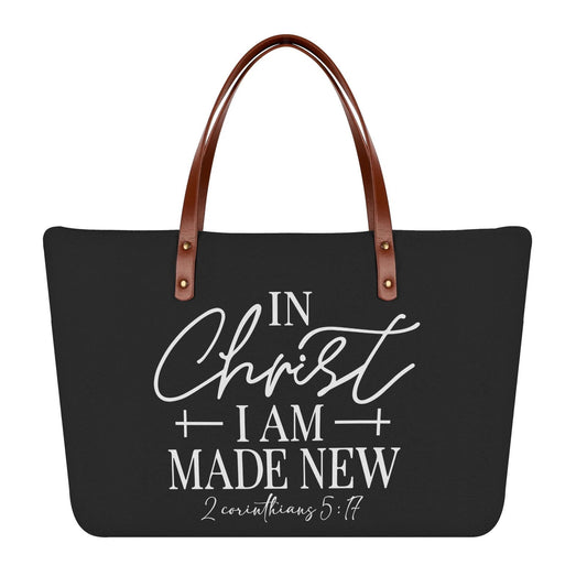 2 Corinthians 5:17 In Christ I Am Made New Christian Womens Comfort Tote Bag - ClaimedbyGodDesigns