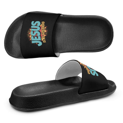 He Is My Superhero Christian Children's Sandals - ClaimedbyGodDesigns