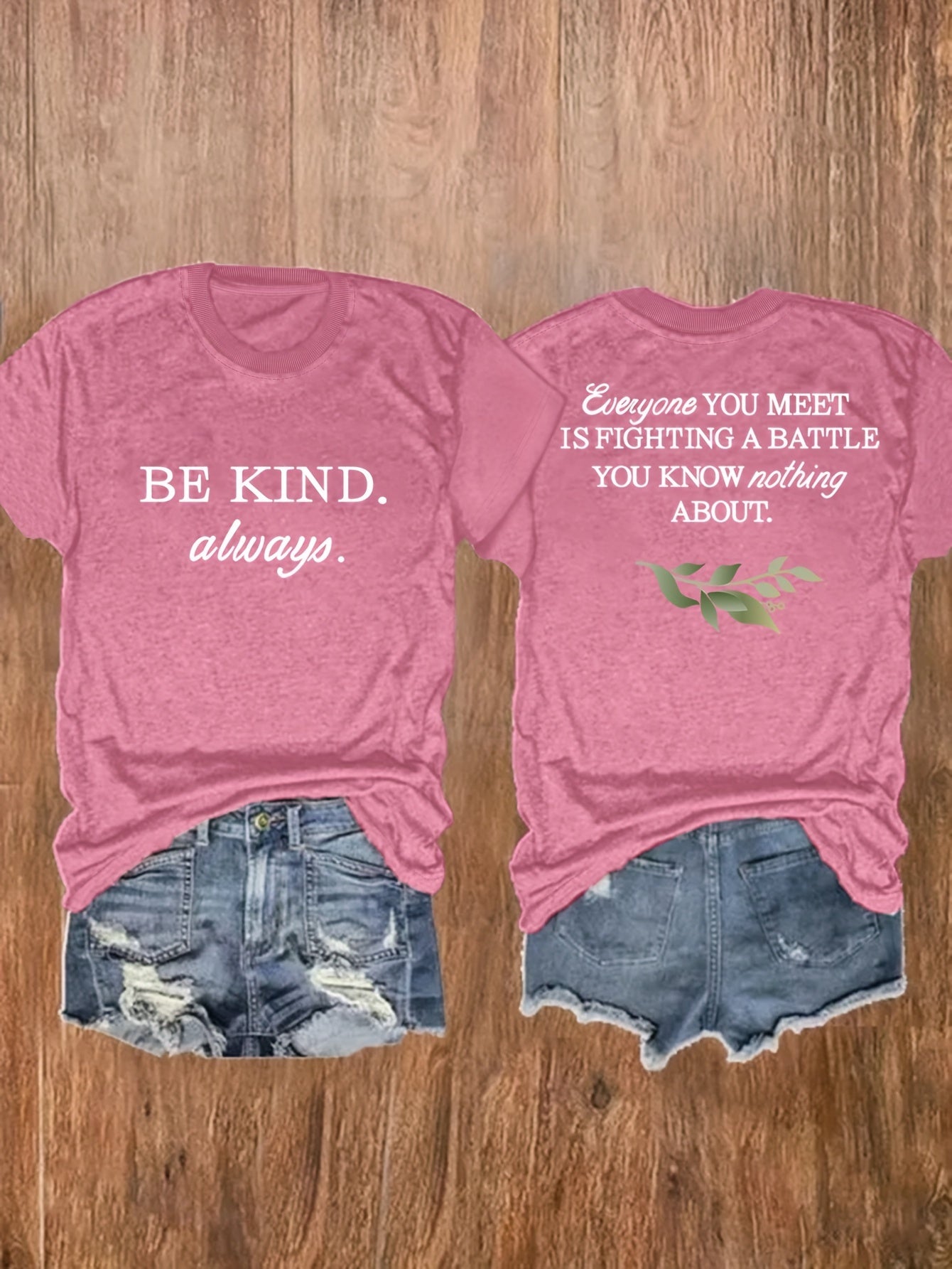 Be Kind Always: Everyone Is Fighting A Battle Plus Size Women's Christian T-shirt claimedbygoddesigns