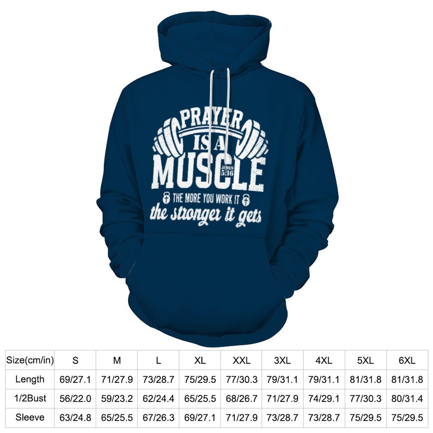 Prayer Is A Muscle Women's Christian Pullover Hooded Sweatshirt