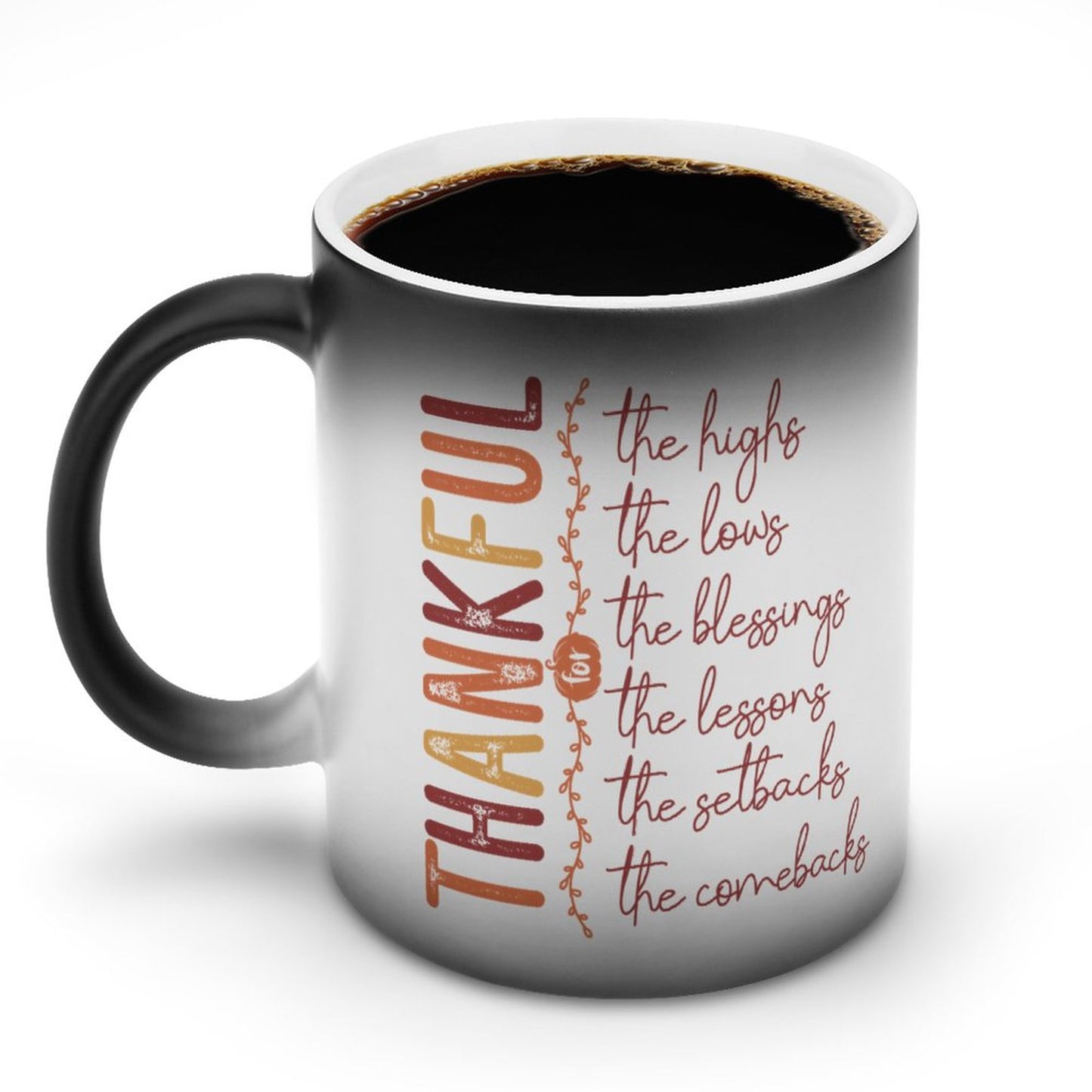 Thankful Christian Color Changing Mug (Dual-sided )