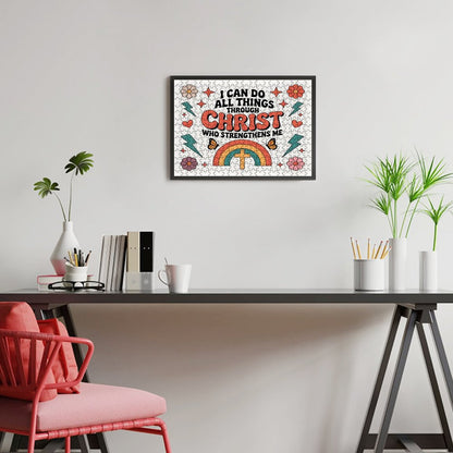 I Can Do All Things Christian  Horizontal Wooden Puzzle