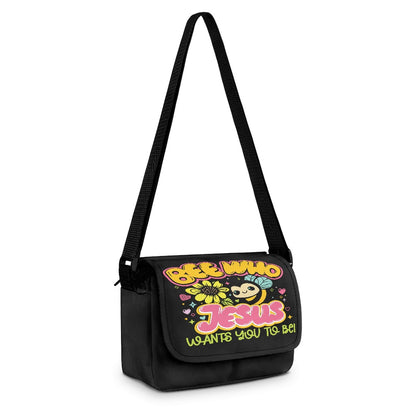 Be Who Jesus Wants You To Be Christian Kids Flap Crossbody Bag