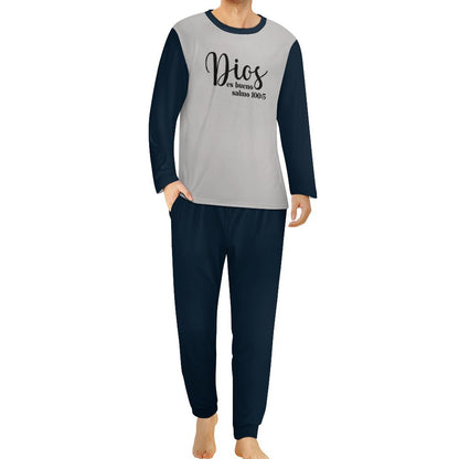 Dios Es Bueno Spanish Men's Christian Pajama Set