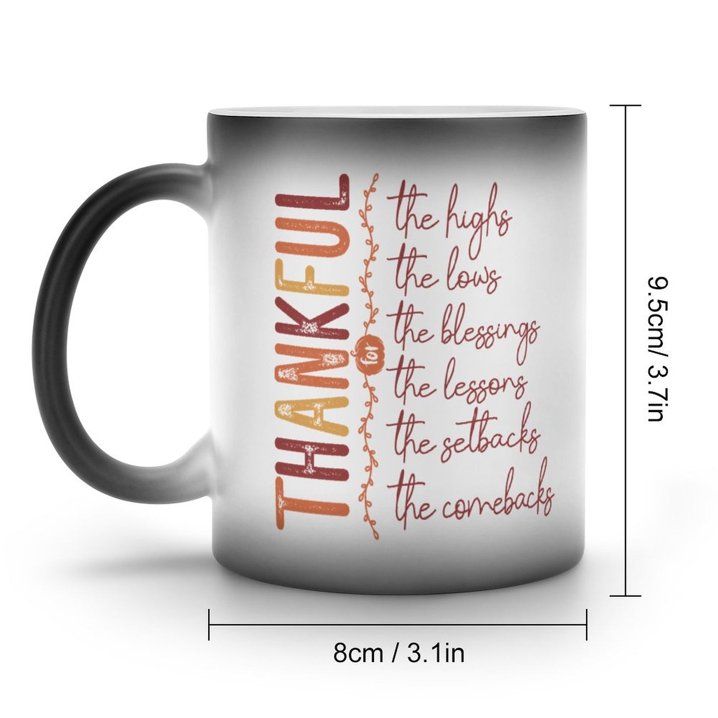 Thankful Christian Color Changing Mug (Dual-sided )